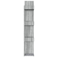 Miniatyr av produktbild för Bokhylla grå sonoma 86x25,5x140 cm konstruerat trä