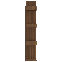 Miniatyr av produktbild för Bokhylla brun ek 86x25,5x140 cm konstruerat trä