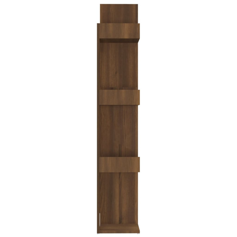 Produktbild för Bokhylla brun ek 86x25,5x140 cm konstruerat trä