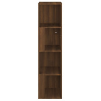 Produktbild för Hörnhylla brun sonoma 33x33x132 cm konstruerat trä