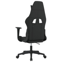 Produktbild för gamingstol svart och ljusgrå tyg