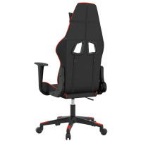 Produktbild för Gamingstol svart och röd konstläder