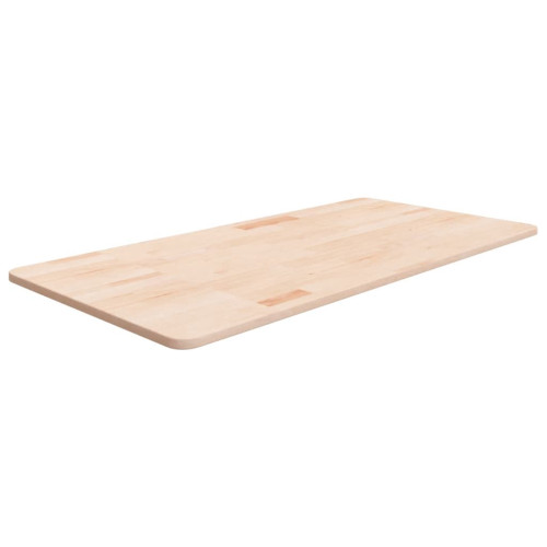 vidaXL Bänkskiva för badrum 100x50x1,5 cm obehandlat massivt trä - Bänkskivor