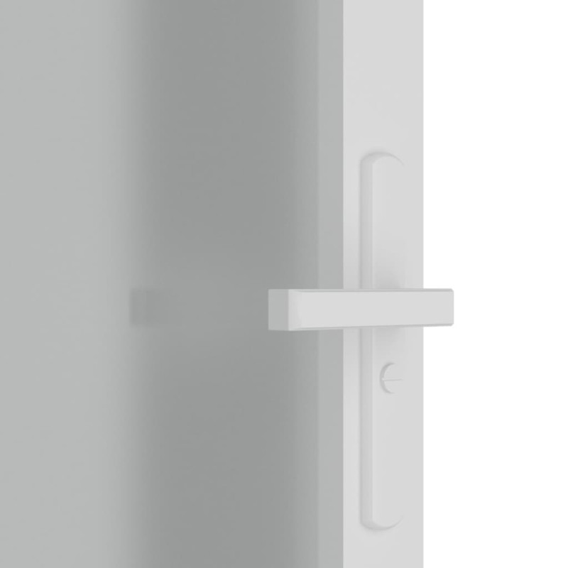Produktbild för Innerdörr 102,5x201,5 cm vit matt glas och aluminium