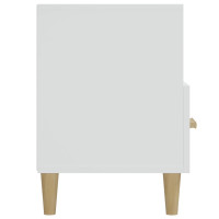 Miniatyr av produktbild för Tv-bänk vit högglans 102x36x50 cm konstruerat trä