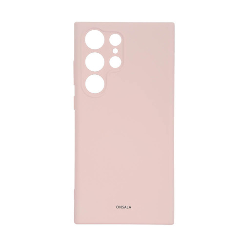 ONSALA Backcover Silicone Samsung  S23 5G Ultra Chalk Pink