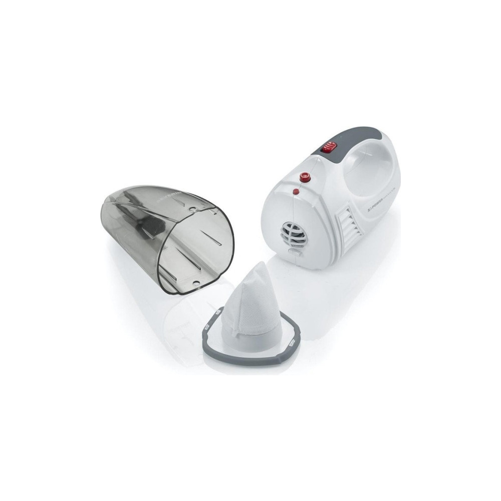 Produktbild för SEVERIN S'POWER home & car Li 20 HV 7144 - dammsugare - handhållen - snövit/granatröd