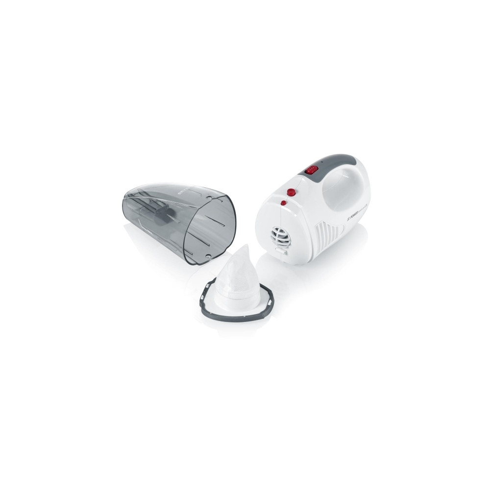 Produktbild för SEVERIN S'POWER home & car Li 20 HV 7144 - dammsugare - handhållen - snövit/granatröd