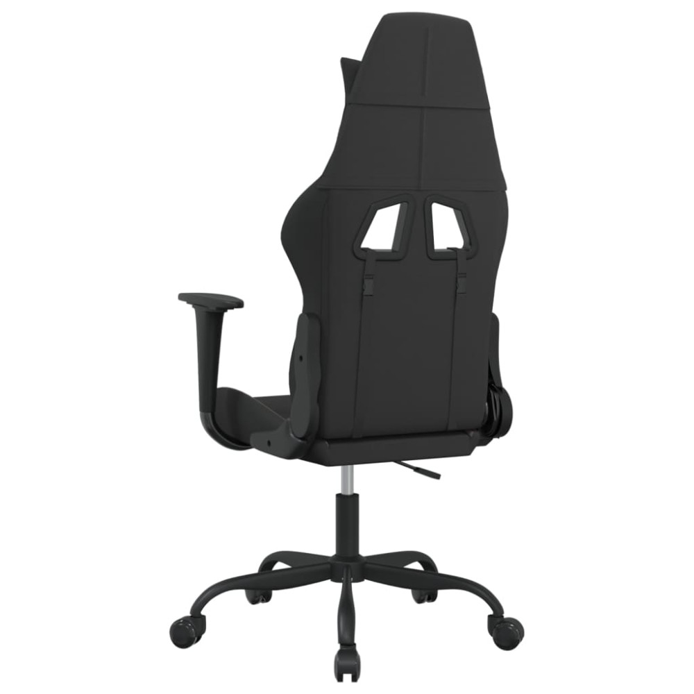 Produktbild för Gamingstol svart och taupe tyg