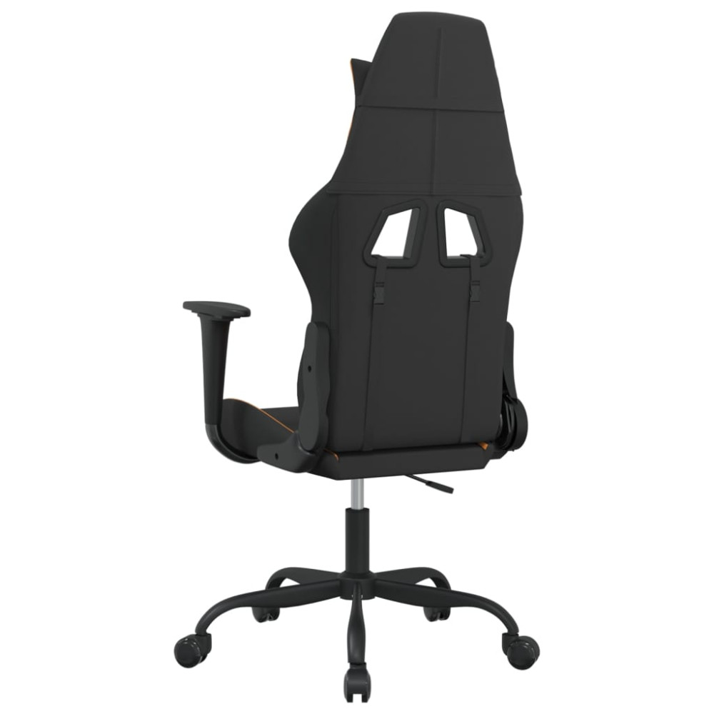 Produktbild för Gamingstol svart och orange tyg