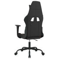 Produktbild för Gamingstol svart och orange tyg