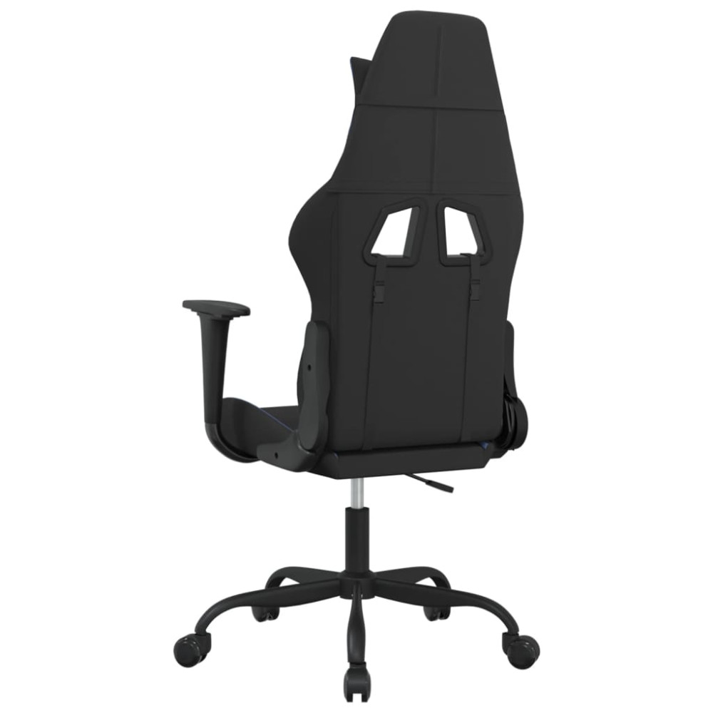 Produktbild för Gamingstol svart och blå tyg