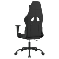 Produktbild för Gamingstol svart och röd tyg