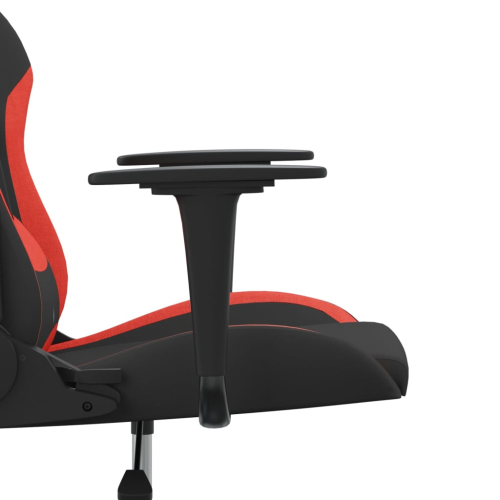 Produktbild för Gamingstol svart och röd tyg
