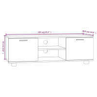 Produktbild för Tv-bänk grå sonoma 120x40,5x35 cm konstruerat trä