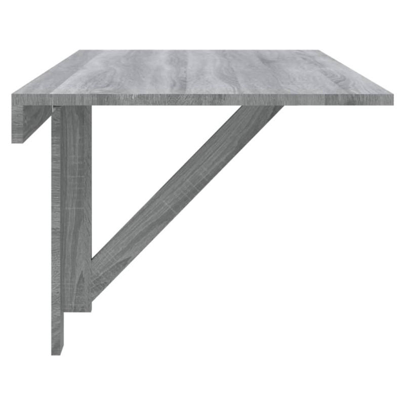 Produktbild för Väggbord grå sonoma 100x60x56 cm konstruerat trä