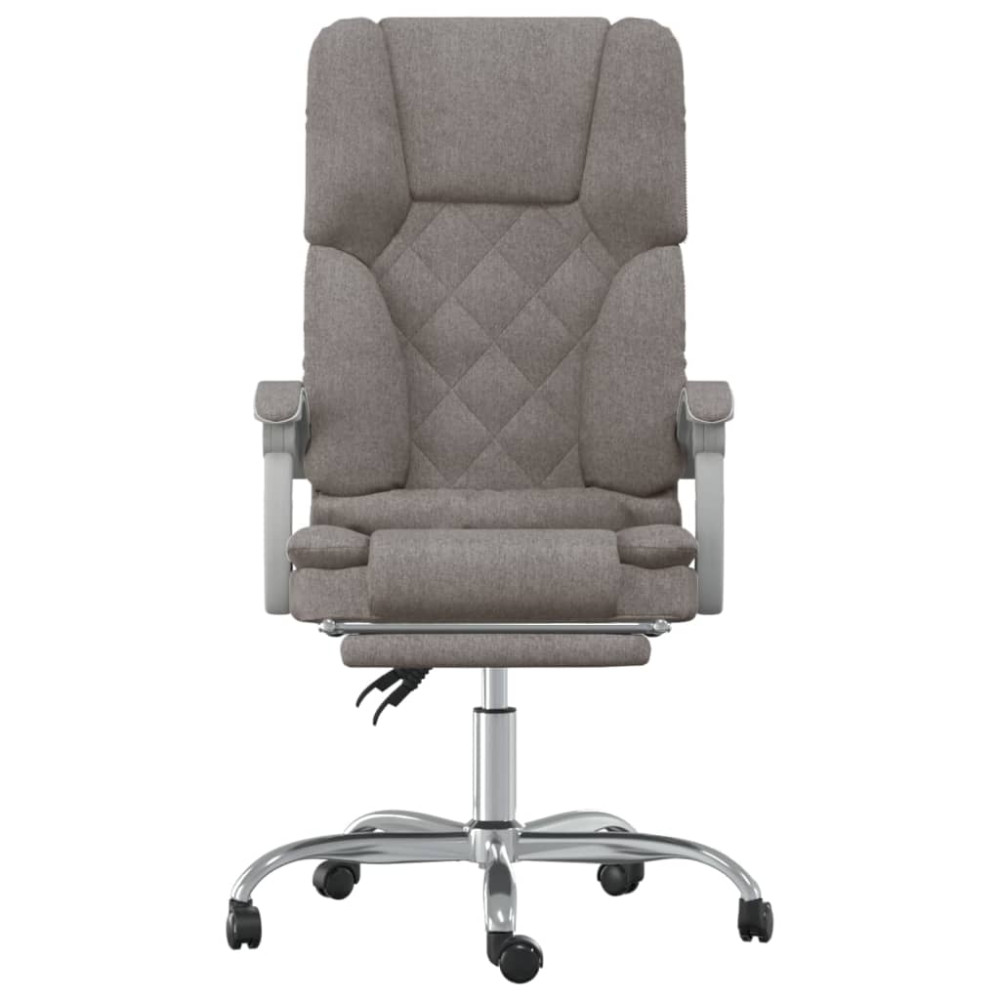 Produktbild för Kontorsstol med massage taupe tyg