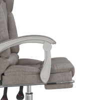 Produktbild för Kontorsstol med massage taupe tyg