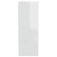 Miniatyr av produktbild för Väggskåp vit högglans 34,5x32,5x90 cm konstruerat trä
