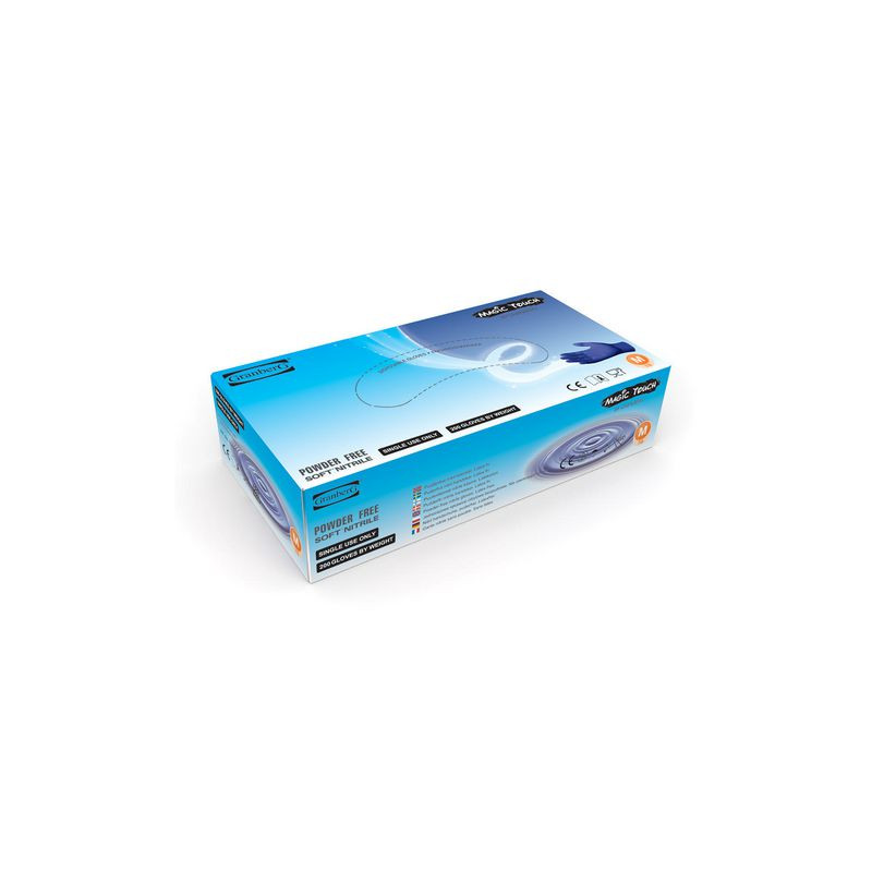 Produktbild för Nitrilhandske blå S 200/fp