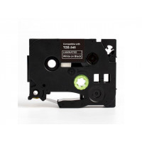Miniatyr av produktbild för Tape 18mm TZe-345 vit på svart