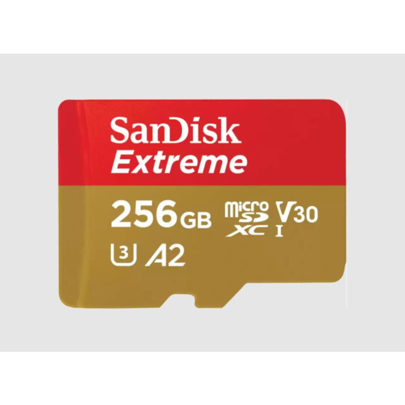 Produktbild för SanDisk Extreme 256 GB MicroSDXC UHS-I Klass 3