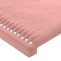 Miniatyr av produktbild för Huvudgavlar 2 st rosa 100x5x78/88 cm sammet