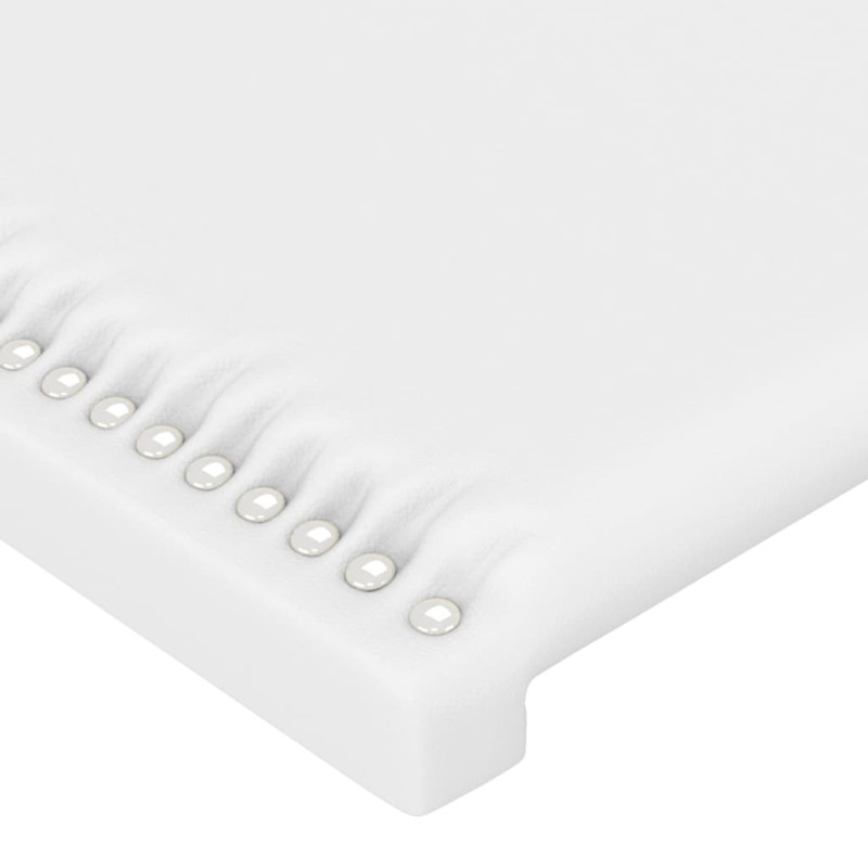 Produktbild för Huvudgavlar 2 st vit 100 x 5 x 78/88 cm konstläder