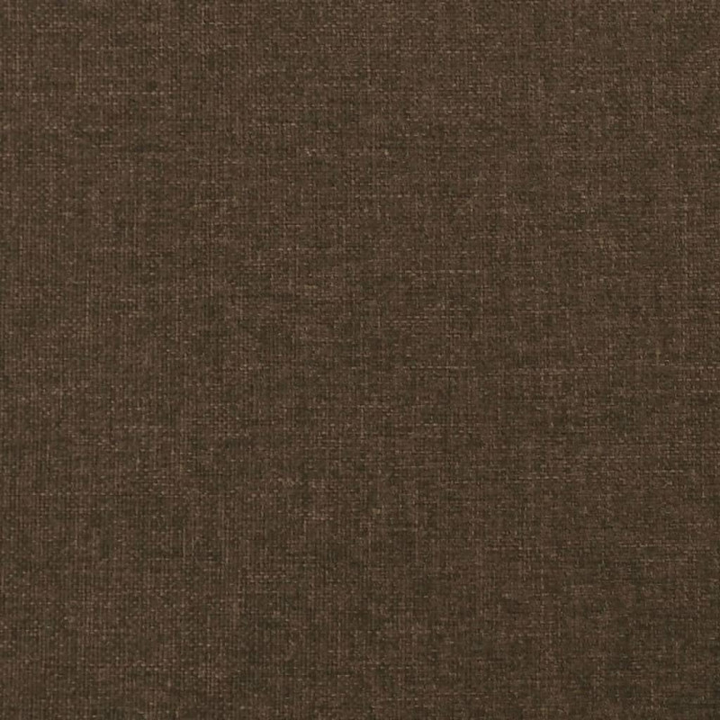 Produktbild för Sänggavel med kanter mörkbrun 183x23x78/88 cm tyg