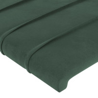 Produktbild för Sänggavel med kanter mörkgrön 203x23x78/88 cm sammet
