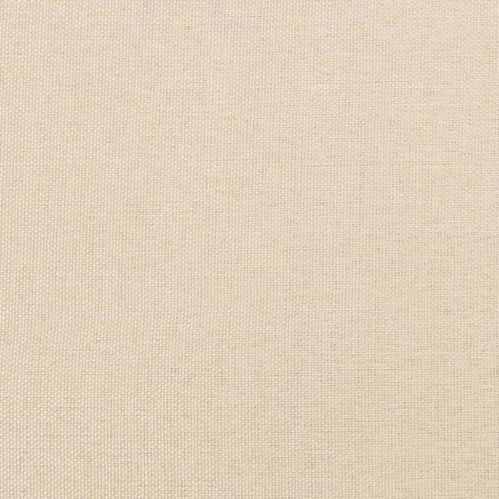 Produktbild för Sänggavel med kanter gräddvit 163x23x118/128 cm tyg