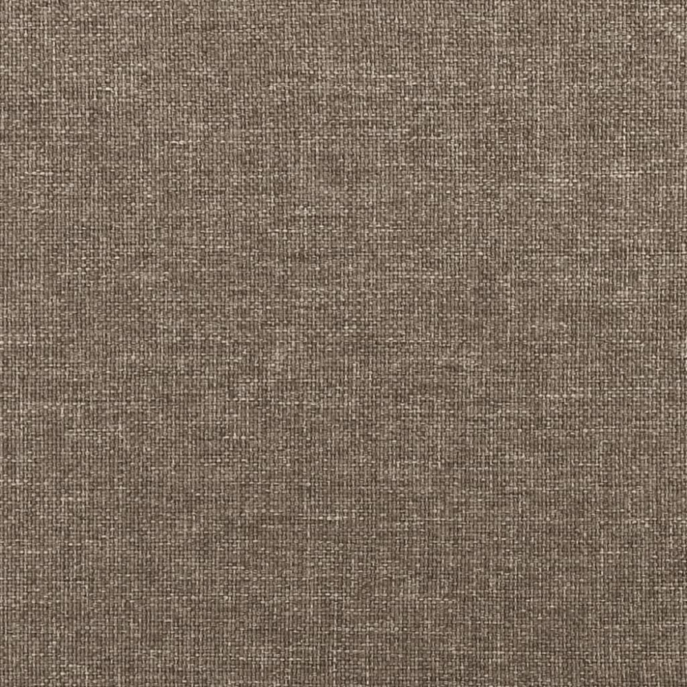 Produktbild för Sänggavel med kanter taupe 93x23x118/128 cm tyg