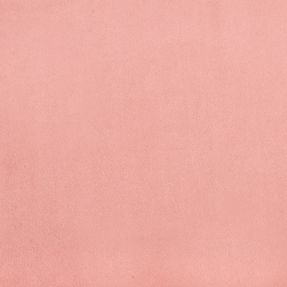 Produktbild för Sänggavel med kanter rosa 183x16x78/88 cm sammet