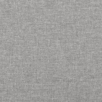 Produktbild för Sänggavel med kanter ljusgrå 103x16x78/88 cm tyg