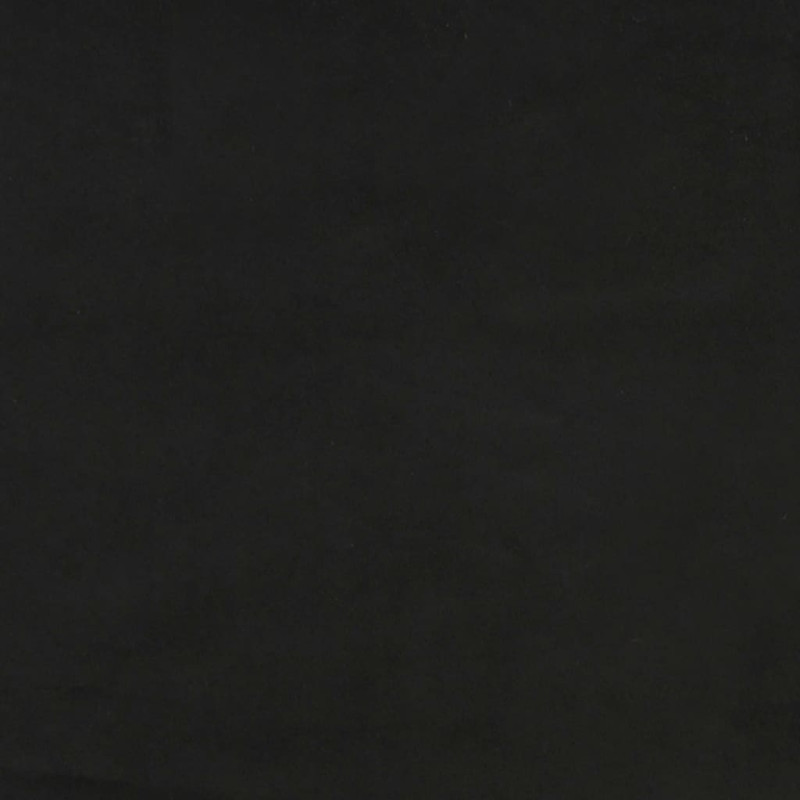 Produktbild för Sänggavel med kanter svart 147x16x118/128 cm sammet