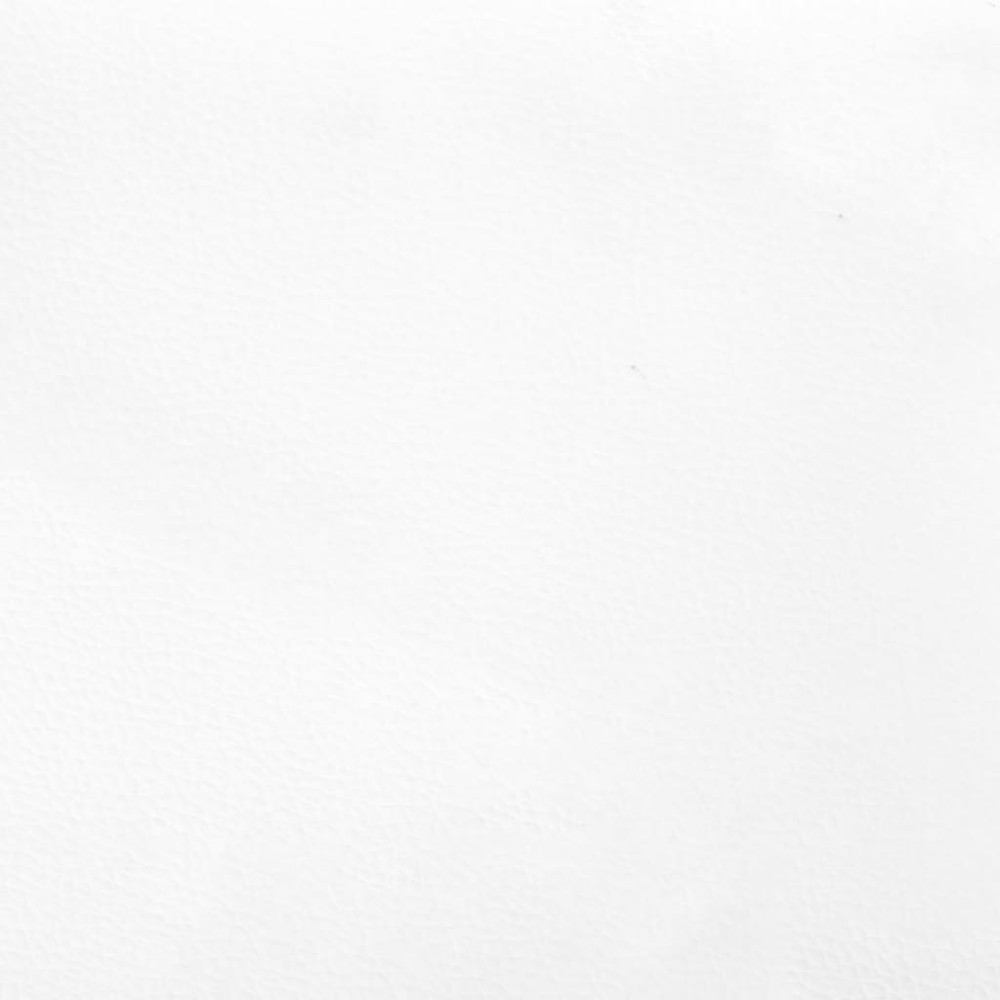 Produktbild för Sängram med huvudgavel vit 100x200 cm konstläder