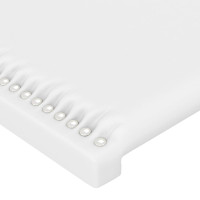 Produktbild för Sängram med huvudgavel vit 120x200 cm konstläder