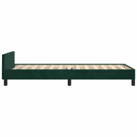 Produktbild för Sängram utan madrass mörkgrön 80x200 cm sammet