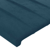 Produktbild för Sängram utan madrass mörkblå 80x200 cm sammet