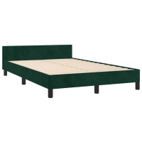 Produktbild för Sängram utan madrass mörkgrön 120x200 cm sammet