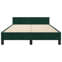 Produktbild för Sängram utan madrass mörkgrön 120x200 cm sammet