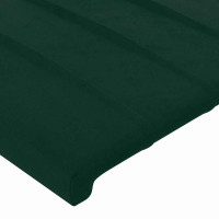 Produktbild för Sängram utan madrass mörkgrön 120x200 cm sammet