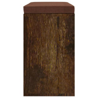 Produktbild för Skobänk rökfärgad ek 103x30x48 cm konstruerat trä