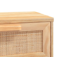Produktbild för Soffbord brun 80x40x30 cm konstruerat trä&massiv furu