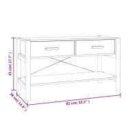 Produktbild för Tv-bänk vit 82x38x45 cm konstruerat trä