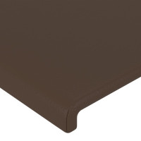 Miniatyr av produktbild för Sänggavel brun 80x5x78/88 cm konstläder