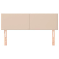 Produktbild för Huvudgavlar 2 st cappuccino 72x5x78/88 cm konstläder