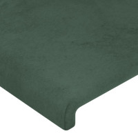 Produktbild för Huvudgavlar 2 st mörkgrön 72x5x78/88 cm sammet