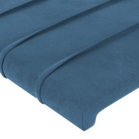 Produktbild för Sänggavel mörkblå 80x5x78/88 cm sammet