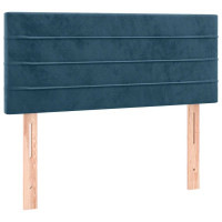 Produktbild för Sänggavel mörkblå 90x5x78/88 cm sammet
